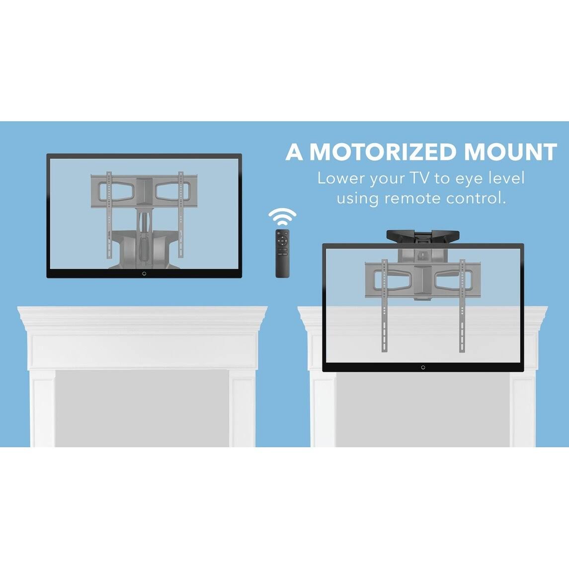 Motorized Fireplace TV Wall Mount | Fits 40-70 inch TV Screen | Mount It! MI-386 - Image 7