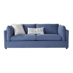Alternative view of Roundhill Furniture Enda Pillow Back Fabric Sofa, Image Navy