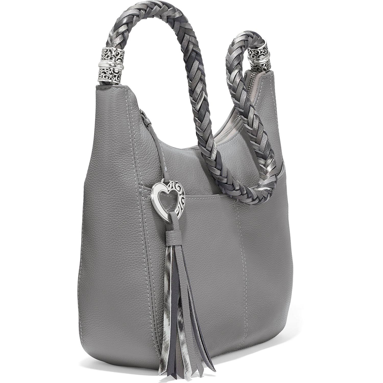 Brighton Barbados Ziptop Hobo -Black - Image 2
