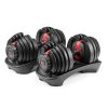 Bowflex SelectTech 552 Adjustable Dumbbell Set – 5-52 lbs., Size: 16, Black