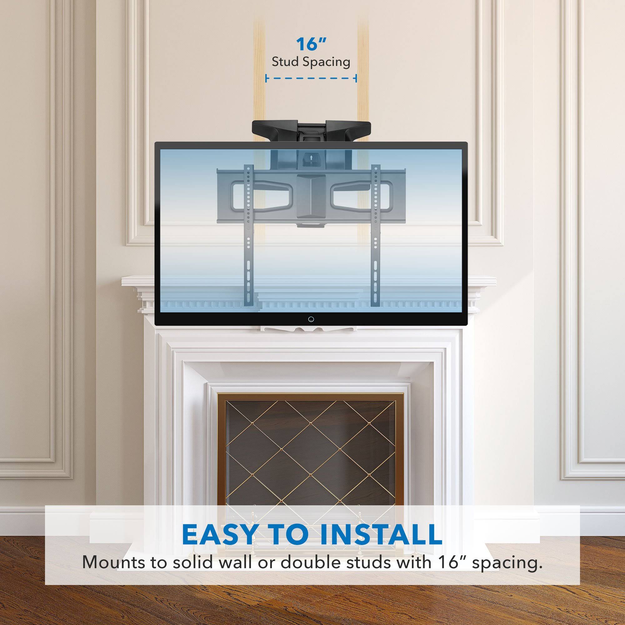 Motorized Fireplace TV Wall Mount | Fits 40-70 inch TV Screen | Mount It! MI-386 - Image 6